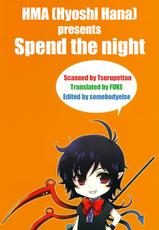 (Reitaisai 9) [HMA (Hiyoshi Hana)] Spend the Night (Touhou Project) [English] [FUKE + Second Hand Scans]-(例大祭9) [HMA (日吉ハナ)] Spend the Night (東方Project) [英訳]