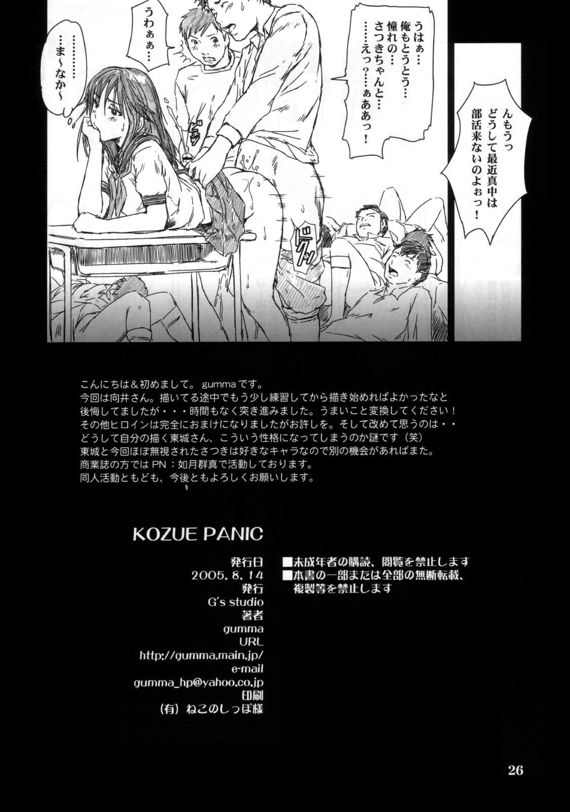 (C68) [G&#039;s Studio (gumma)] Kozue Panic (Ichigo 100%) (C68) [G&#039;s studio (gumma)] KOZUE PANIC (いちご100%)