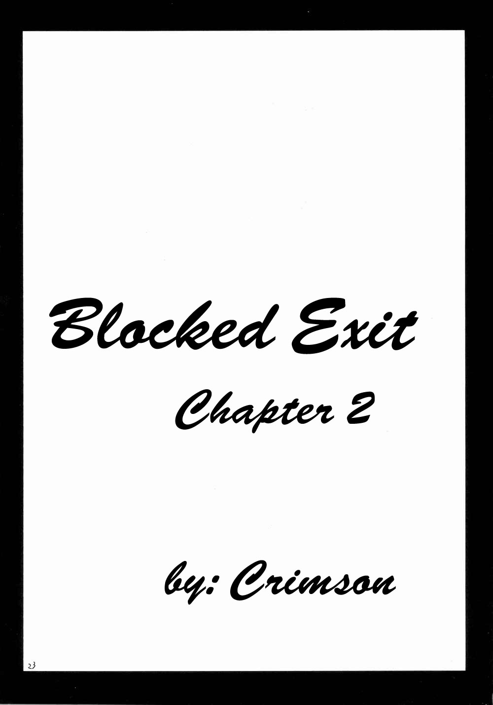[Crimson Comics] Blocked Exit [Fullmetal Alchemist][English] 