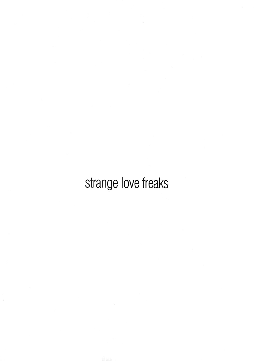 [strange love freaks] TOY-LOVERS [ストレンジラブフリークス] トイらば