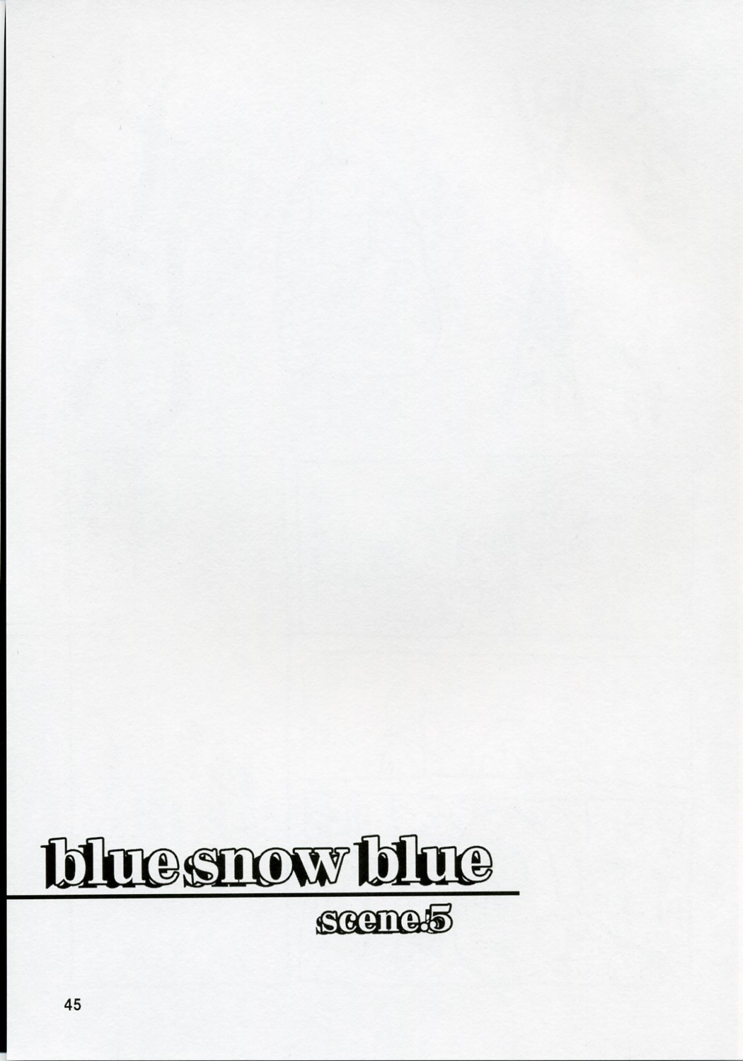 [Waku Waku Doubutsuen ; Neko Apron (Tennouji Kitsune)] blue snow blue scene.5 [わくわく動物園 ; ねこエプロン (天王寺きつね)] blue snow blue scene.5