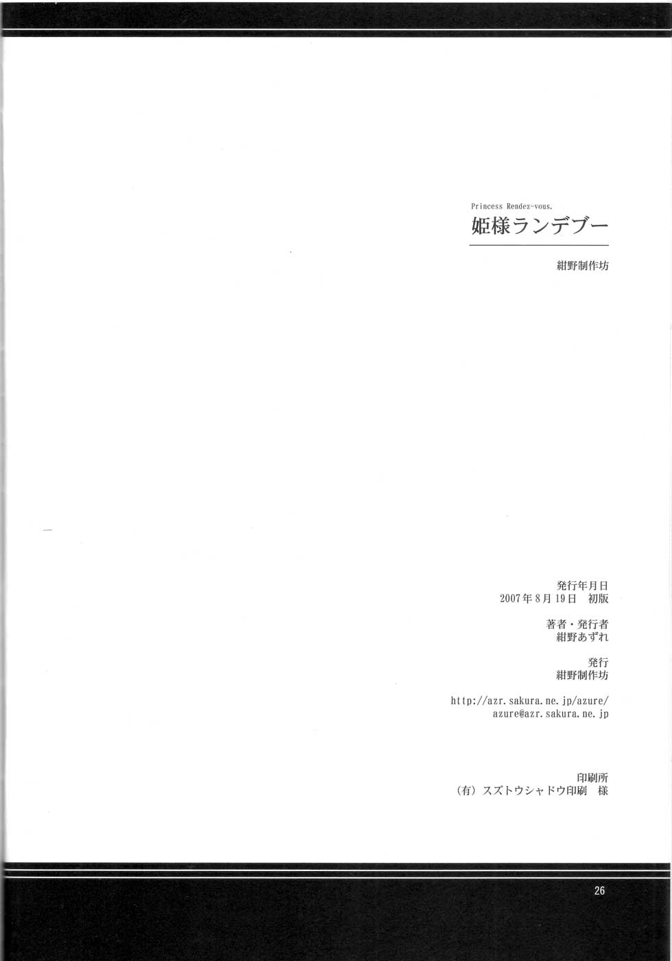 (C72) [Konno Seisakubou (Konno Azure)] Himesama Rendez-vous (Zero no Tsukaima) [紺野制作坊 (紺野あずれ)] 姫様ランデブー (ゼロの使い魔)