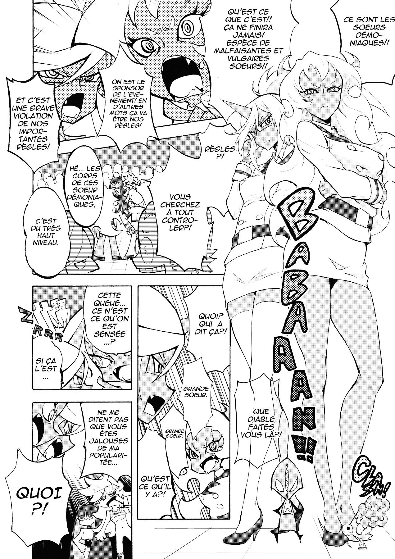 (C79) [Manga Super (Nekoi Mie)] CRAZY 4 YOU! (Panty &amp; Stocking with Garterbelt) [French] [nekomataya.webatu.com] (C79) [マンガスーパー (猫井ミィ)] CRAZY 4 YOU! (パンティ&amp;ストッキングwithガーターベルト ) [フランス翻訳]